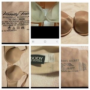 2 Victoria's secret, 1 and no boundaries bra